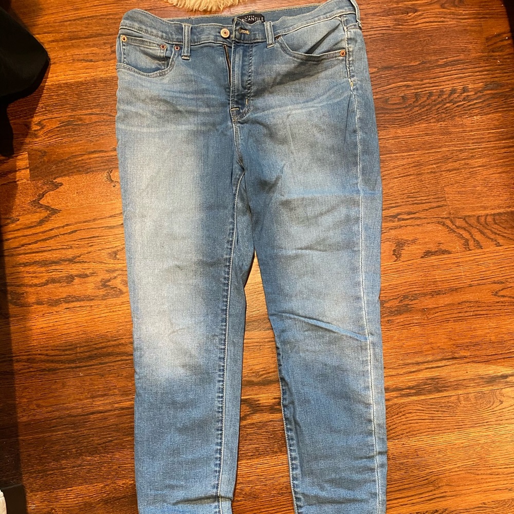 J Crew Mercantile Jeans with frayed bottom